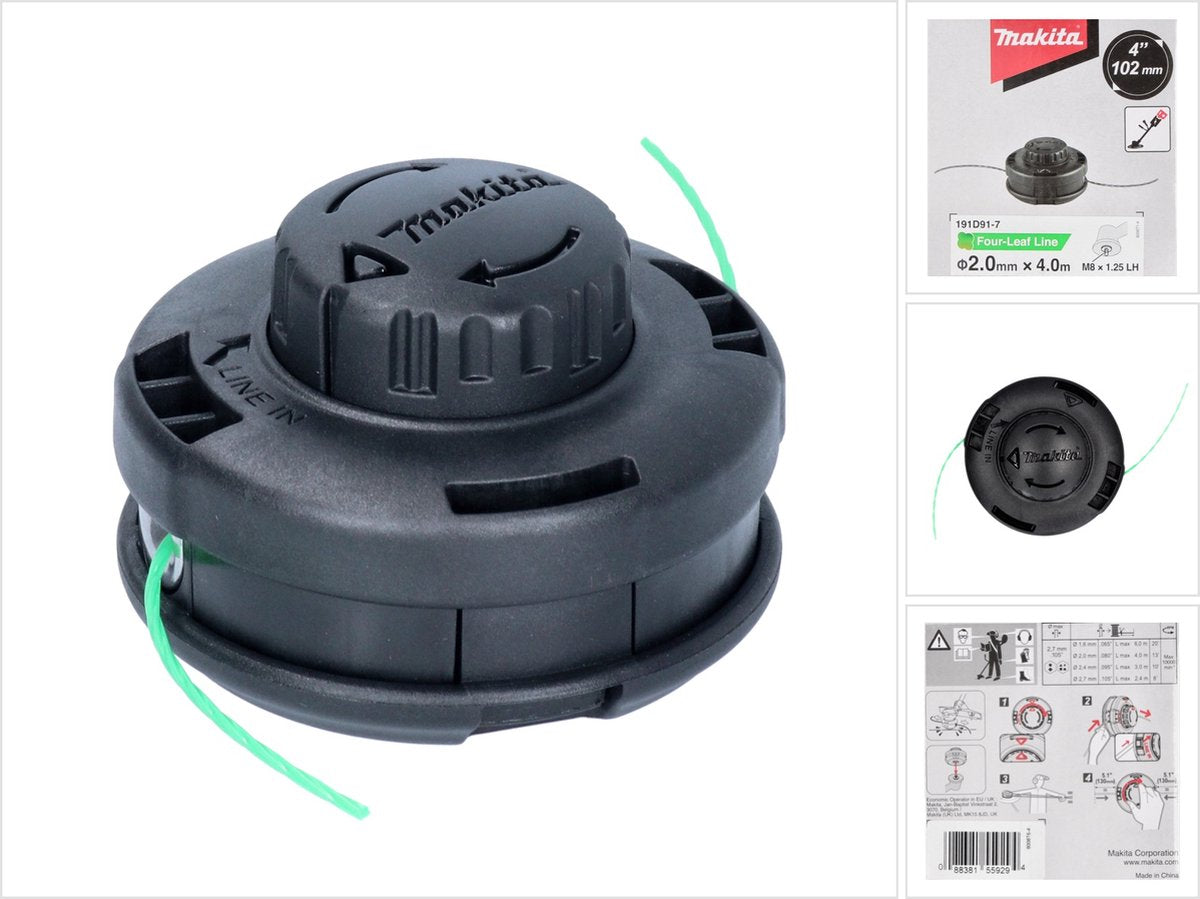 Makita 191D91-7 Draadkop 2x2 T+G M8x1.25lh