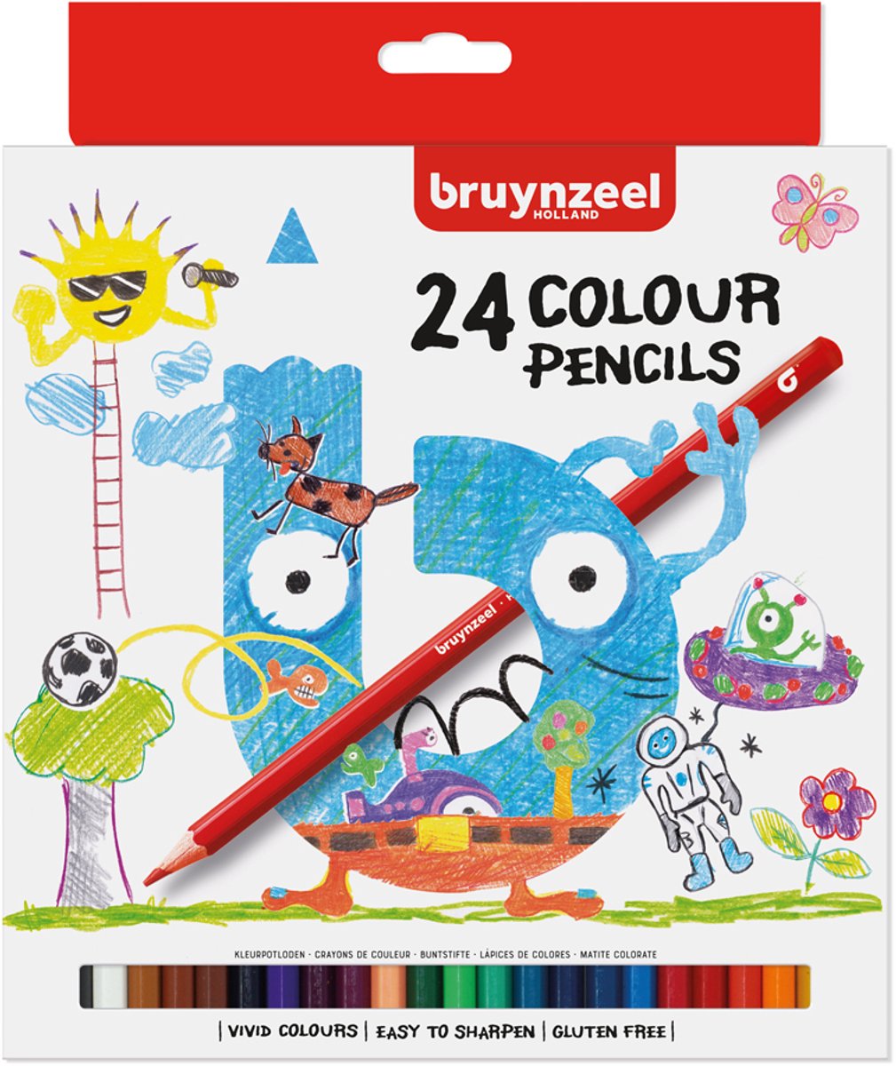Bruynzeel Kids kleurpotloden set 24