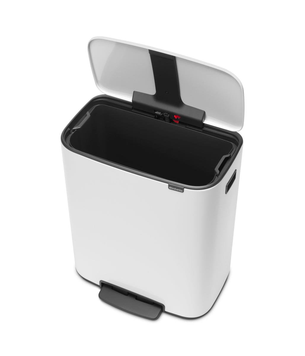 Brabantia Bo Prullenbak - 60 liter - 1 vak - White