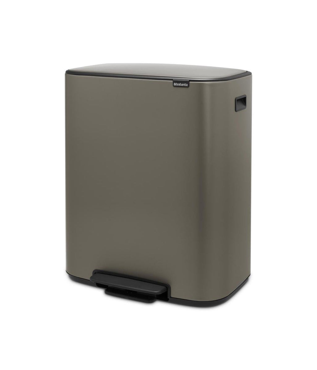 Brabantia Bo Prullenbak - 60 liter - 1 vak - Platinum