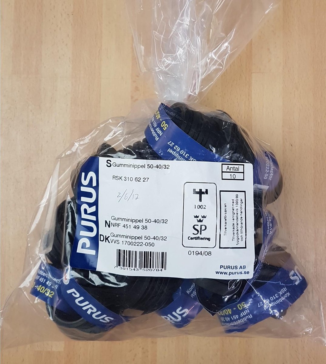 Easy-Fitt - EPDM (verloop)manchet 3106227 - 50 x 40/32mm