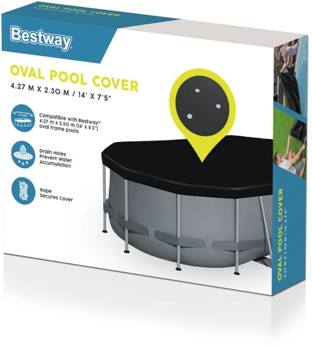 Bestway Afdekzeil ovaal voor 427x250 cm - 58425