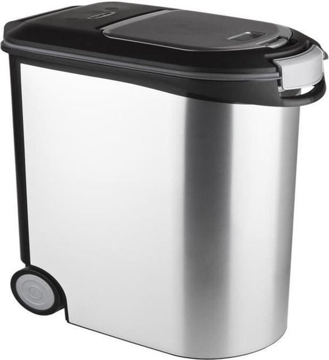 Curver Voedselcontainer Hond of Kat - 35L - 12KG - 28x49x42,5cm - Metallic