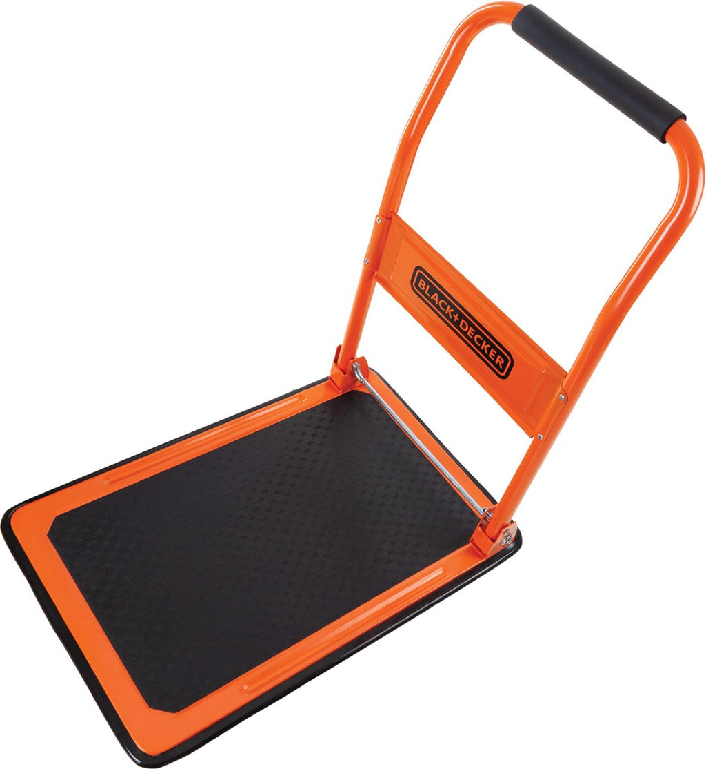 BLACK+DECKER BXWT-H303 Folding Platform Truck - Platform Cart Max. 80KG - Transport Trolley 60 x 40 x 80.5 cm - Transport Cart with Handle - Easy to Store - Steel