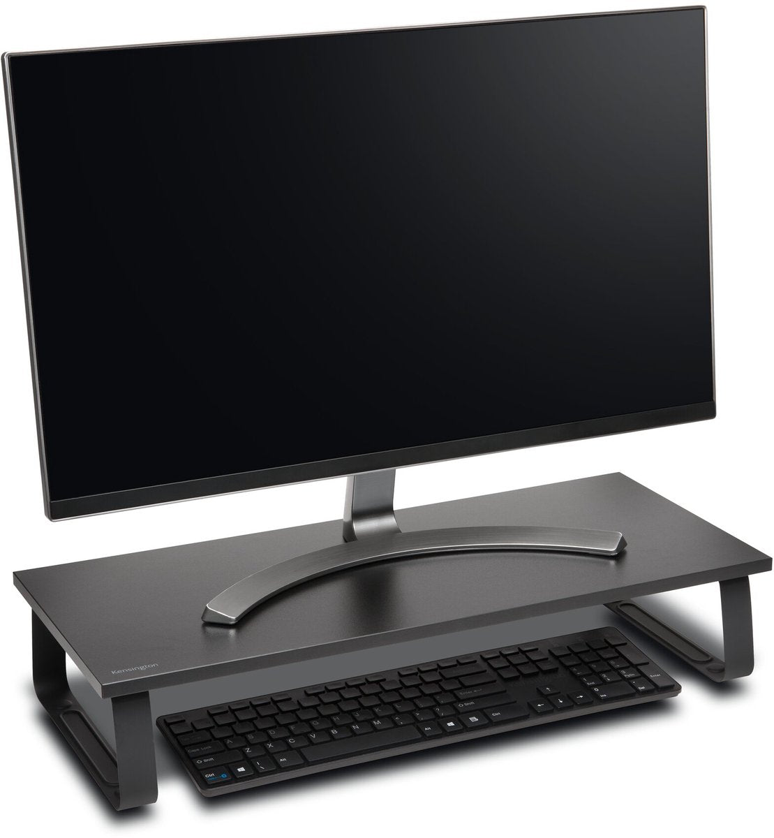 Kensington Extra Brede Monitorstandaard - Verhoger voor Bureaus - Voor Monitor tot 32"/20kg - Zwart