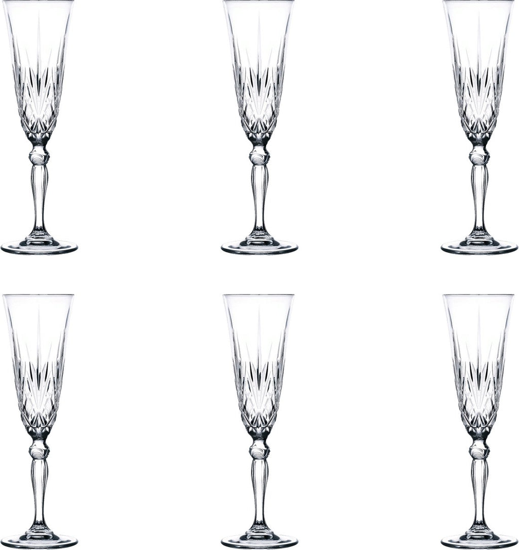 RCR Melodia Champagne flutes - 16 cl - 6 stuks