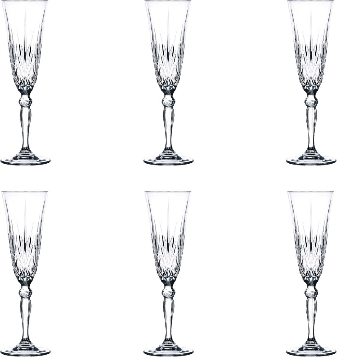 RCR Melodia Champagne flutes - 16 cl - 6 stuks