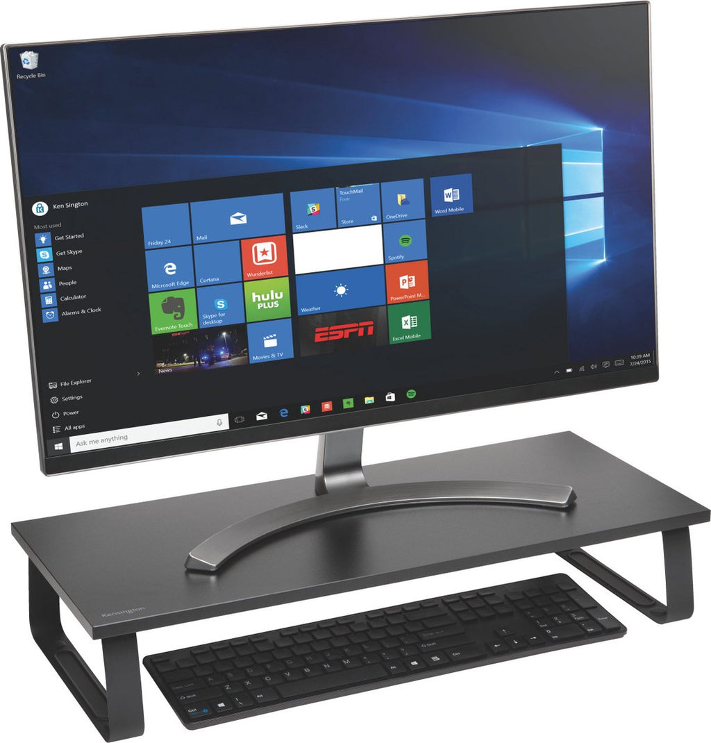 Kensington Extra Wide Monitor Stand - Desk Riser - For Monitors up to 32"/20kg - Black