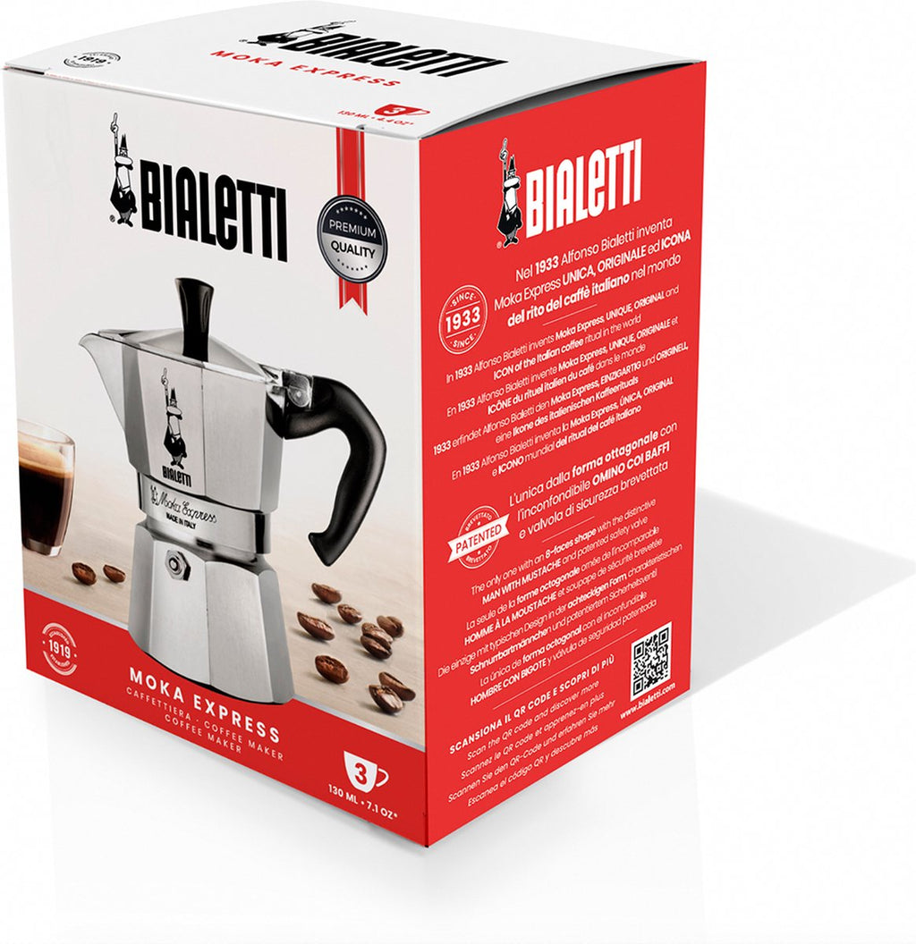 Bialetti Moka Express - Percolator - 2 kops - Aluminium