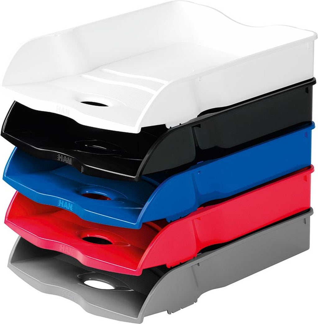 HAN letter tray - Re-LOOP - 259 x 351 x 63mm - white - stackable and nestable - 100% recycled - HA-10298-912