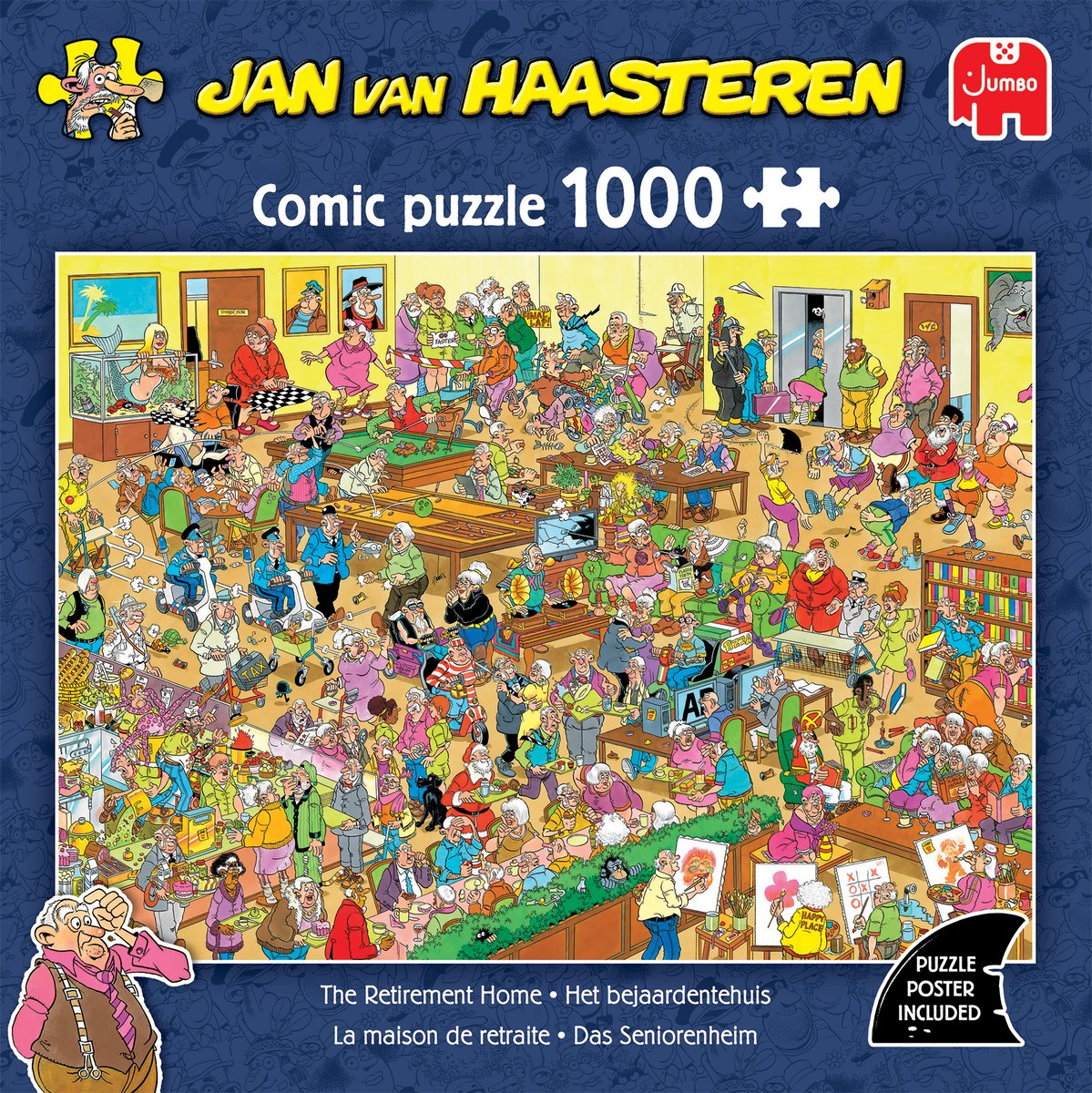 Jan van Haasteren - Het Bejaardentehuis - 1000 stukjes puzzel - Legpuzzel