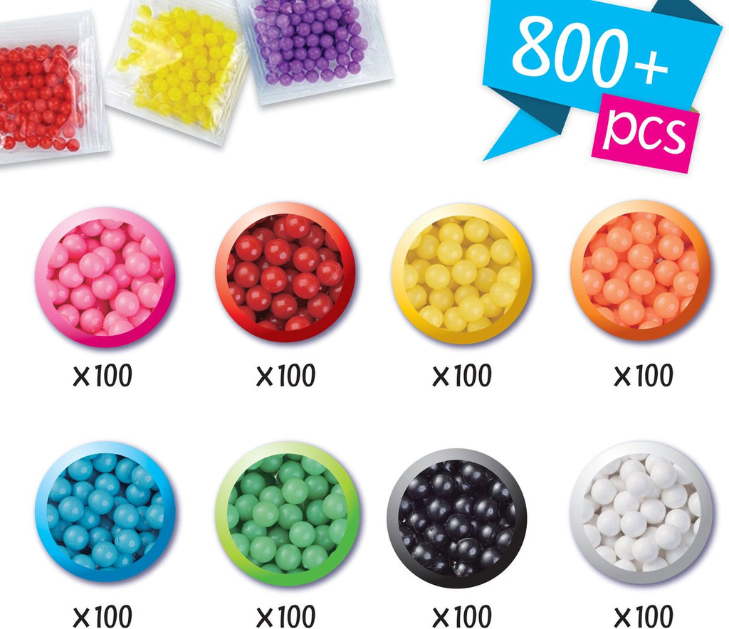 Aquabeads 31517 bead refill pack - 800 beads in 8 colors