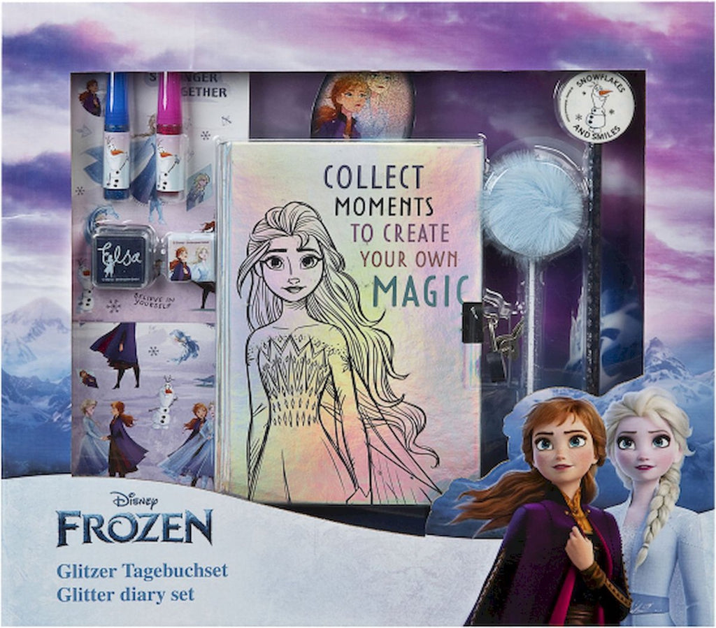Undercover - Frozen Dagboek Set Glitter - Kunststof - Multicolor
