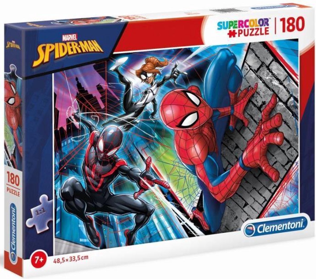 Clementoni - Puzzel - 180 Stukjes - Spider-Man - Kinderen - Vanaf 7 Jaar