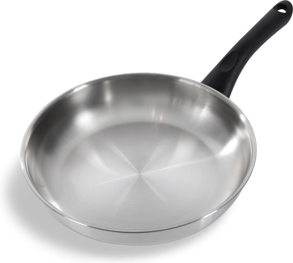 BK Bold Frying Pan 24cm - PFAS-free non-stick coating - Induction frying pan - Stainless steel skillet - Stay-cool handles - Oven safe up to 160°C - Stay-cool handles - Without lid - Silver