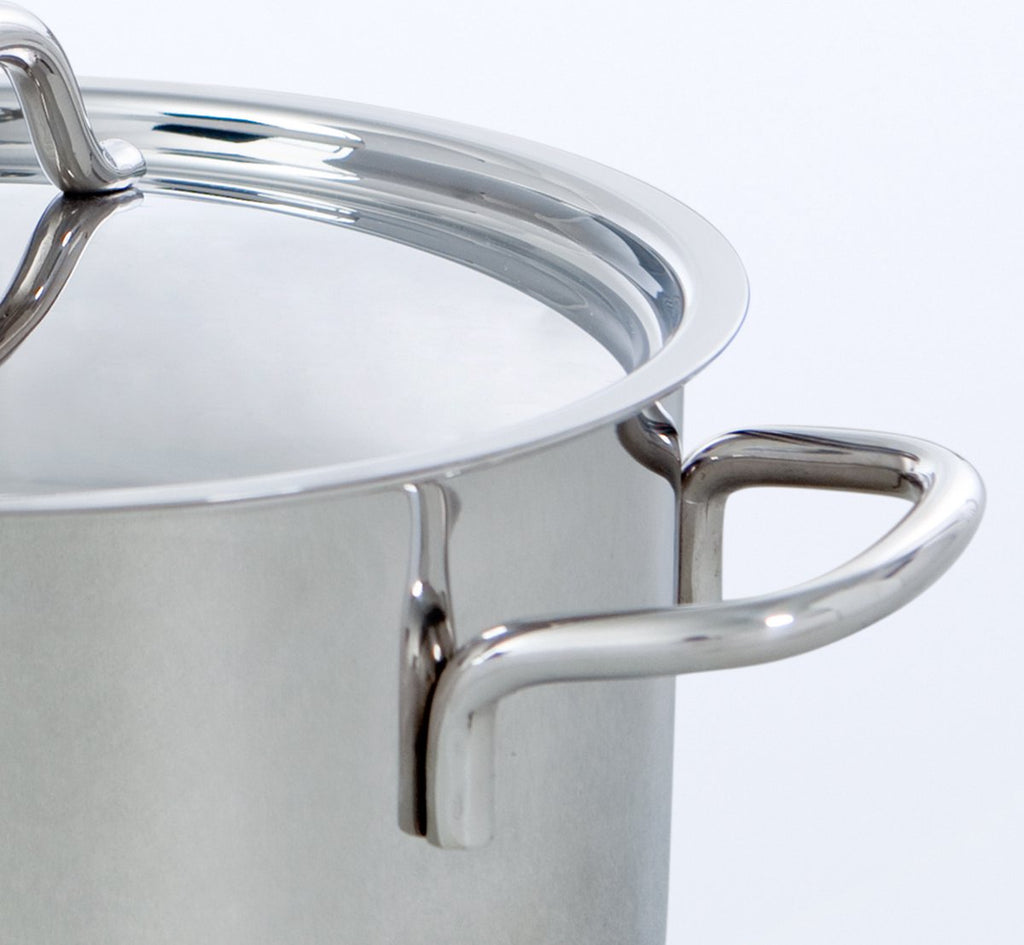BK Profiline Pannenset 5-delig - 16/18/20/24cm - 1.6/2.5/3.5/6L - Zonder PFAS-vrije antikleeflaag - RVS pannenset - Inductie kookpan - Ovenbestendig tot 230°C - Met deksel - Zilver