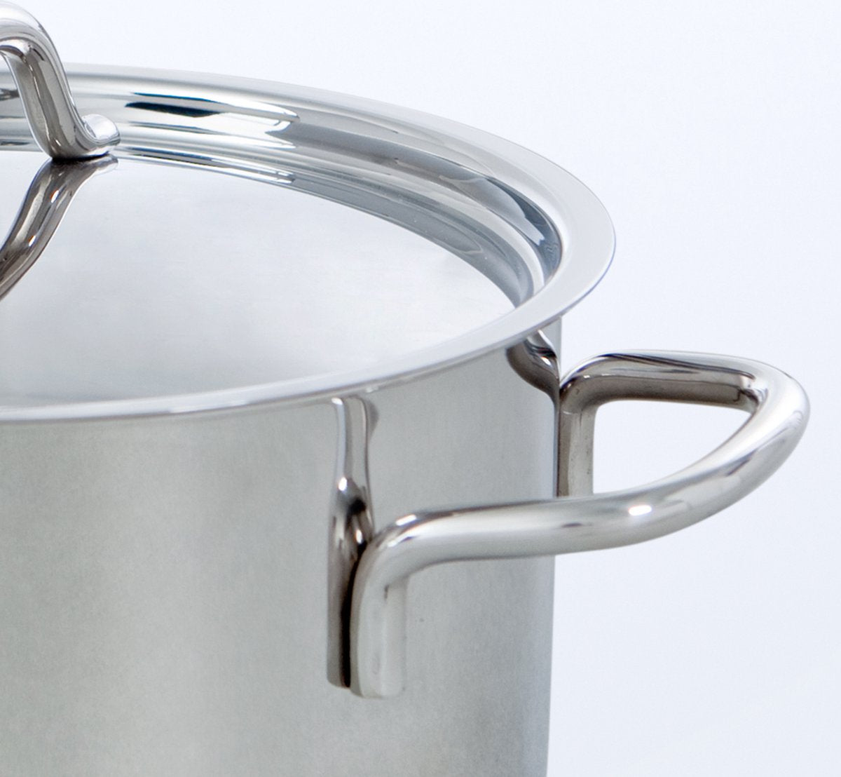 BK Profiline Pannenset 5-delig - 16/18/20/24cm - 1.6/2.5/3.5/6L - Zonder PFAS-vrije antikleeflaag - RVS pannenset - Inductie kookpan - Ovenbestendig tot 230°C - Met deksel - Zilver