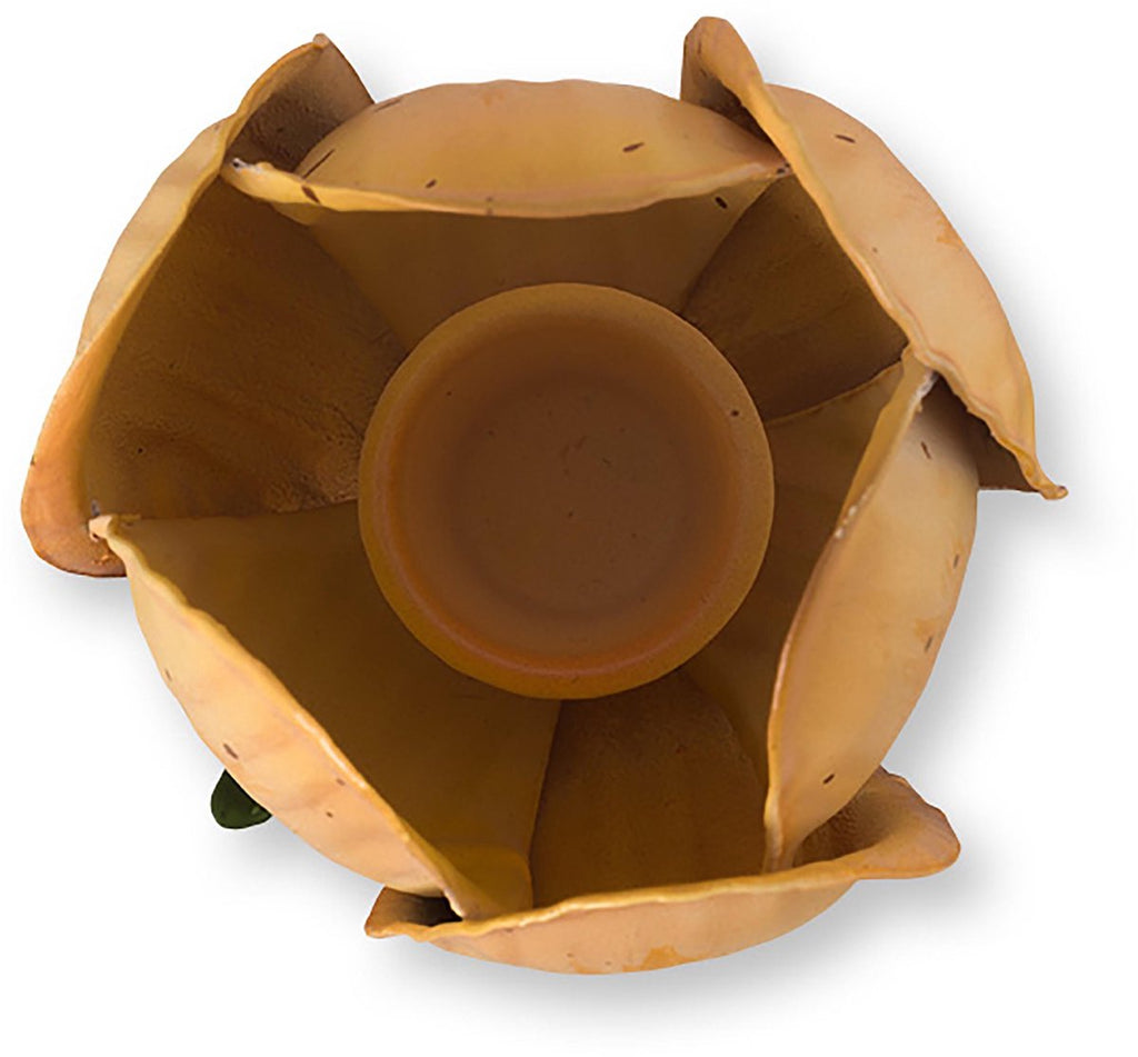 Pip Studio - Tulpen Kandelaar - Woonaccessoires - Geel kaarsenhouder - 26cm - Set van 2 kaarsenhouders