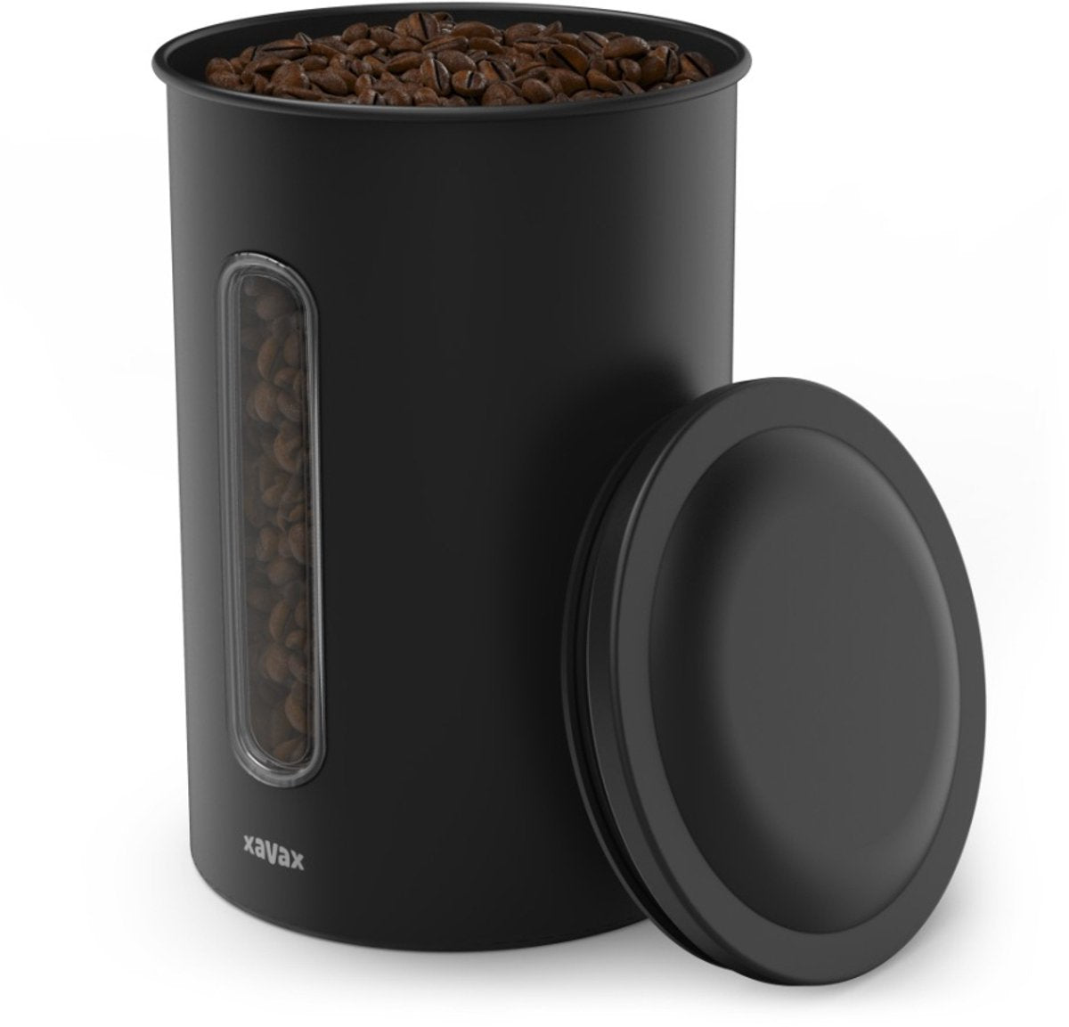 Xavax Koffieblik Voor 1,3 Kg Bonen Of 1,5 Kg Poeder Luchtdicht Aromadicht Zw