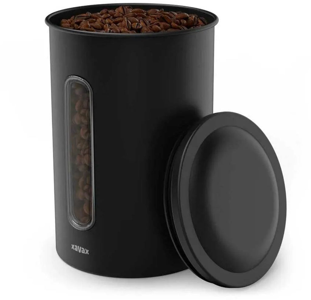 Xavax Koffieblik Voor 1,3 Kg Bonen Of 1,5 Kg Poeder Luchtdicht Aromadicht Zw