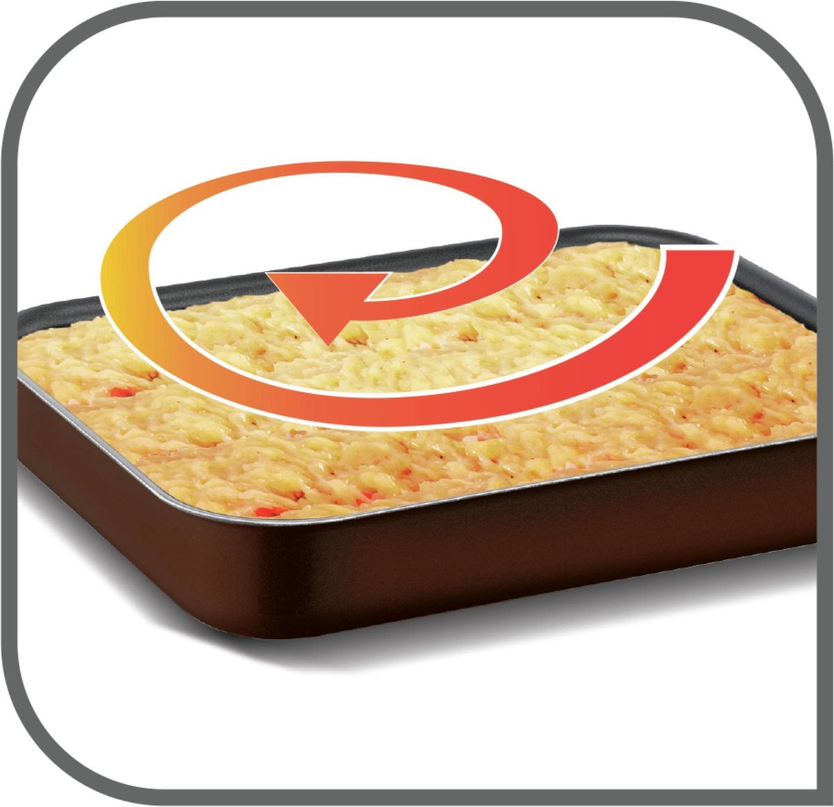 Tefal Success Ovenware - Baking dish - 20 x 26 cm - Aluminium - Non-stick coating - Heat-resistant