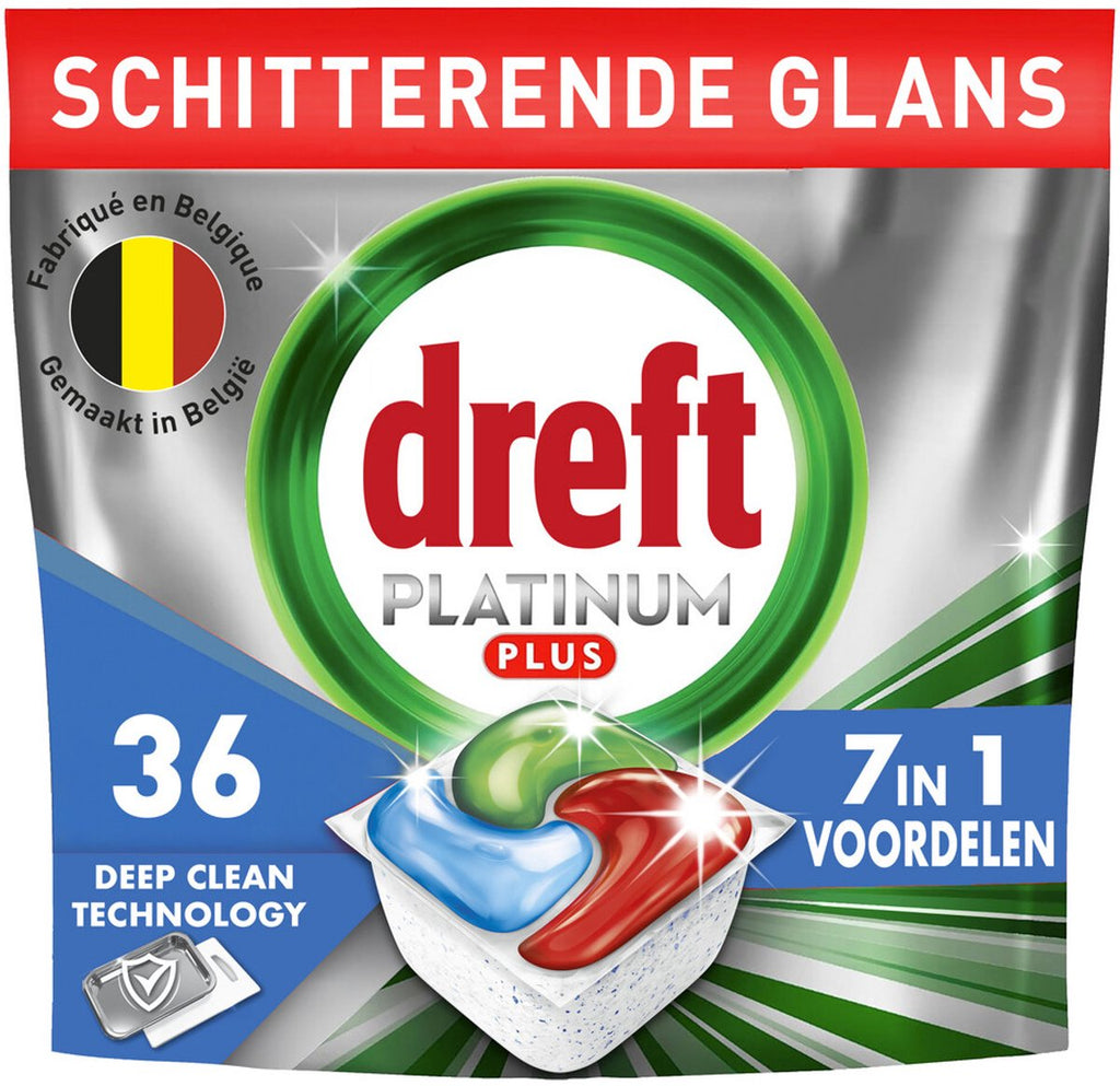 Dreft Platinum Plus All In One Deep Clean Dishwasher Tablets 36 count