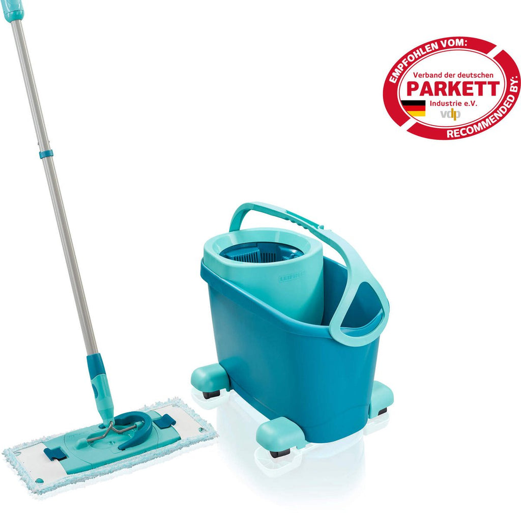 Balai à franges Leifheit Clean Twist M Ergo mobile - ensemble de nettoyage système complet avec roulettes - 33 cm - 6 litres – Retour, comme neuf