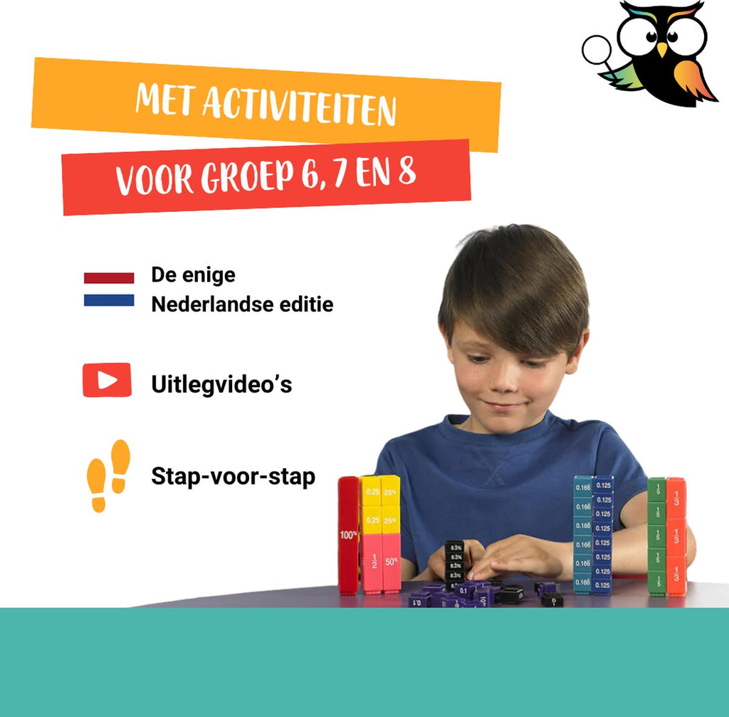 Breukentorens - Breuken leren visueel maken - Geschikt voor groep 6, 7 en 8 - Ideaal voor beelddenkers - Wijzer over de Basisschool