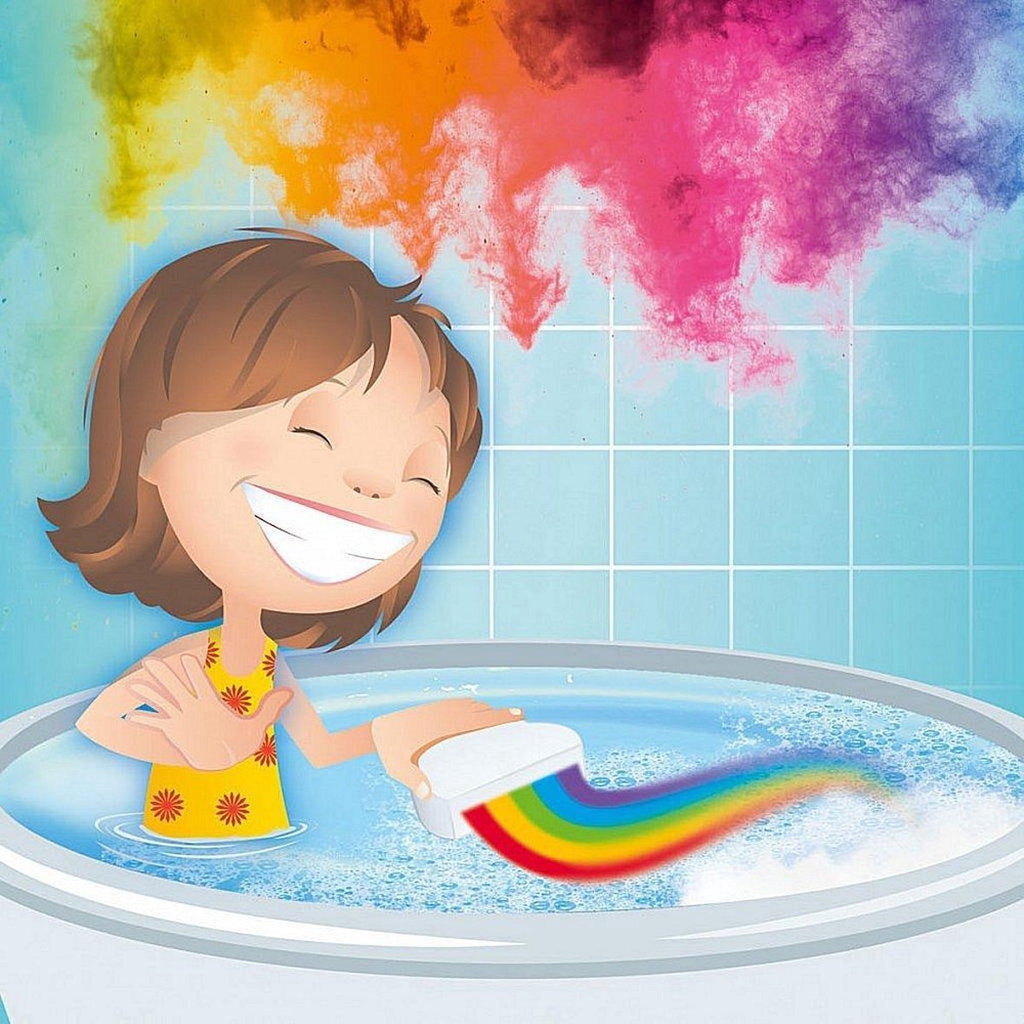 Glibbi Boom Rainbow - Bath Bomb - from 3 years - dermatologically tested