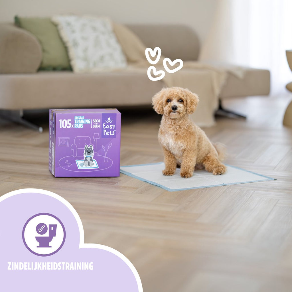 Easypets Puppy Training Pads - 105 count - Potty Training - Dog Toilet - 58 x 58 cm