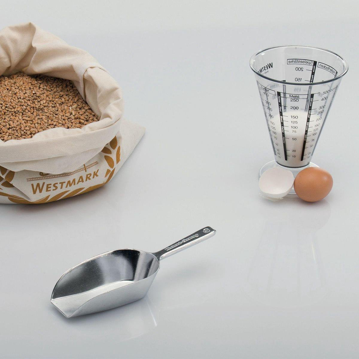Westmark Maatschep, volume: 113 ml (ca. 110 g meel), aluminium, Hygia, zilver, 91312291