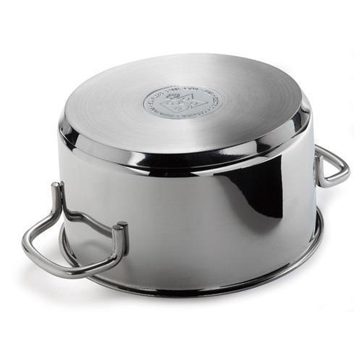 BK Profiline Pannenset 5-delig - 16/18/20/24cm - 1.6/2.5/3.5/6L - Zonder PFAS-vrije antikleeflaag - RVS pannenset - Inductie kookpan - Ovenbestendig tot 230°C - Met deksel - Zilver
