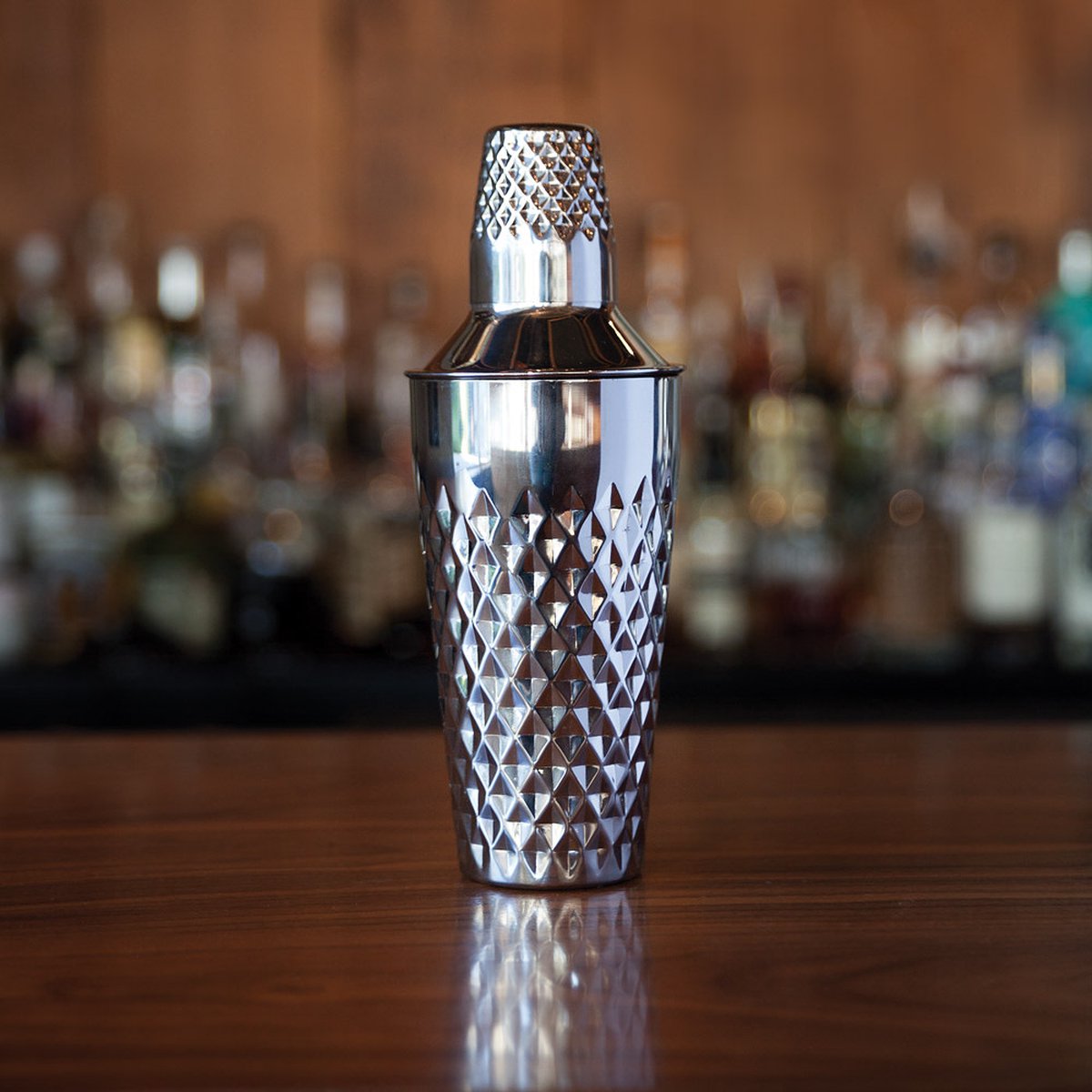 Viski Faceted Cocktailshaker - roestvrijstaal - 740ml