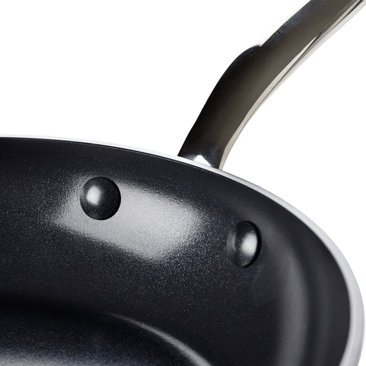 Greenpan Brussels Keramische Inductie Wokpan zonder deksel Ø28cm - 3.6L – PFAS-vrij – Inductie Wokpan – Ovenbestendig tot 220°C – Vaatwasserbestendig – Snelle opwarming – RVS handgrepen – Zwart