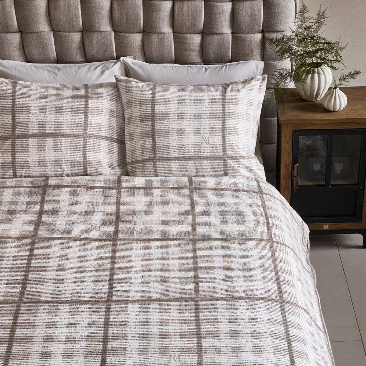 Rivièra Maison - Brody duvet cover - Single - 140x200/220 cm - Sand