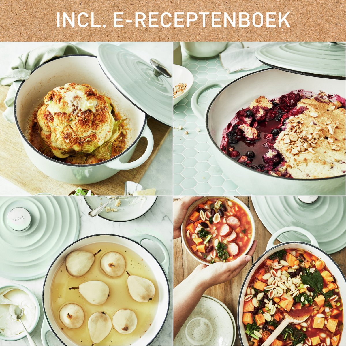 Tefal LOV - Braadpan - Ø25 cm - Groen - 5L - Inductie