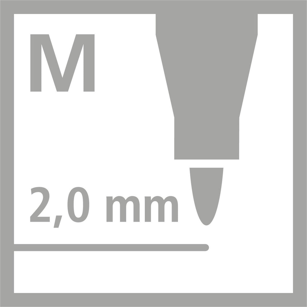 STABILO Power - Viltstift - Tot 8 Weken Zonder Dop - Etui Met 24 Kleuren