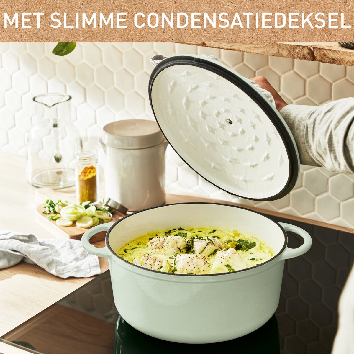 Tefal LOV - Braadpan - Ø25 cm - Groen - 5L - Inductie