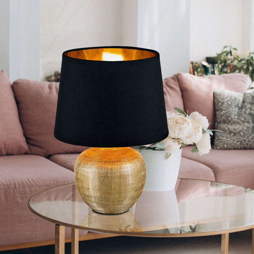 REALITY LUXOR Table lamp - Gold-colored - excl. 1x E14 - IP20
