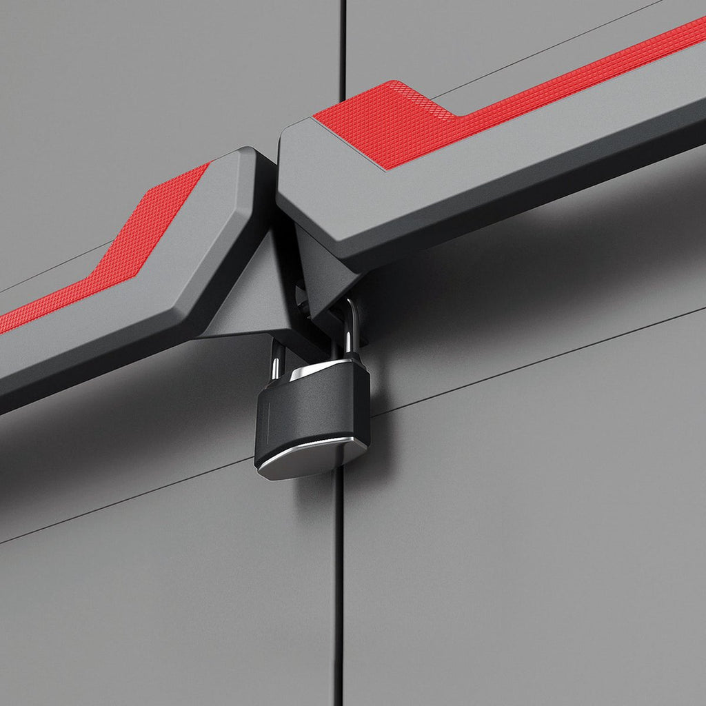 Keter Stilo Opbergkast hoog - Utility - 3 planken - 39x68x173cm - Donkergrijs/Zwart
