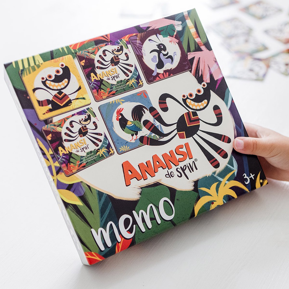 Anansi de spin memo spelletje - geheugen spel - educatief speelgoed- Bambolino Toys