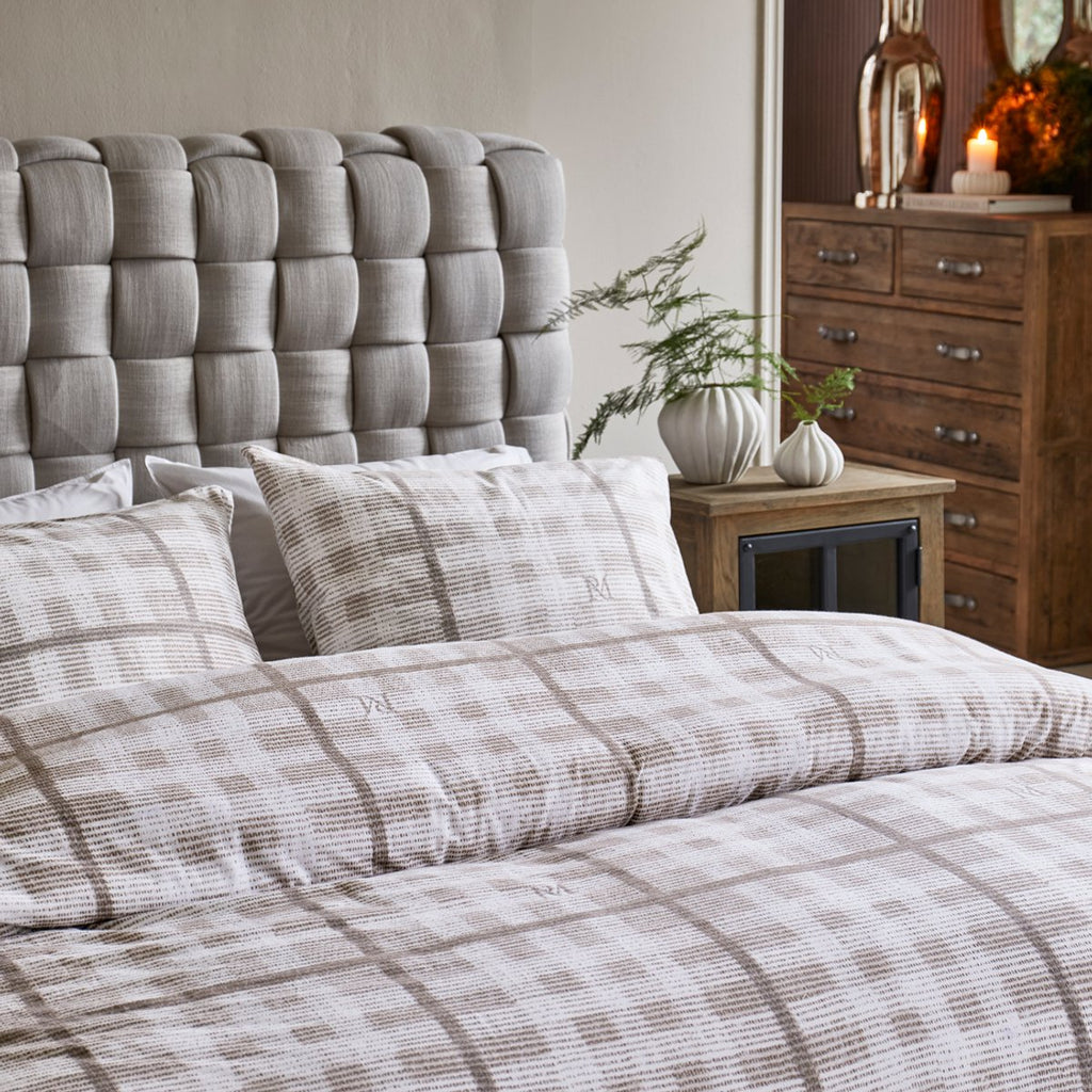 Rivièra Maison - Brody duvet cover - Single - 140x200/220 cm - Sand