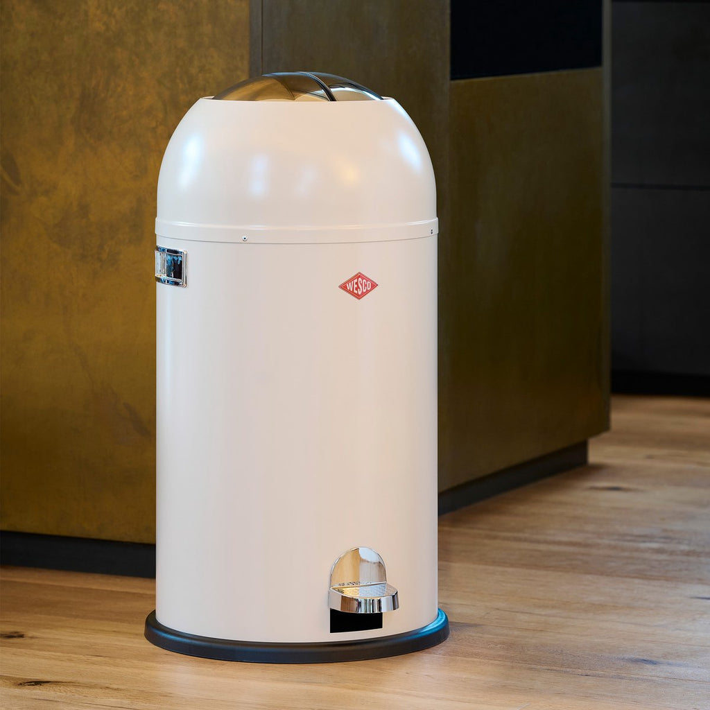WESCO Kickmaster Prullenbak | Pedaalemmer | 33 Liter | Metaal - Rood | Afvalemmer - Made in Germany