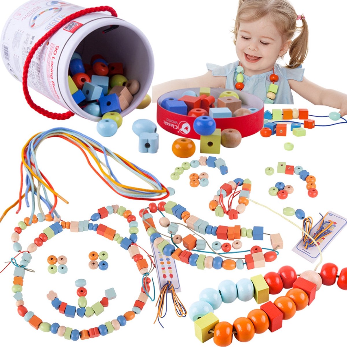 Classic World Wooden Beads