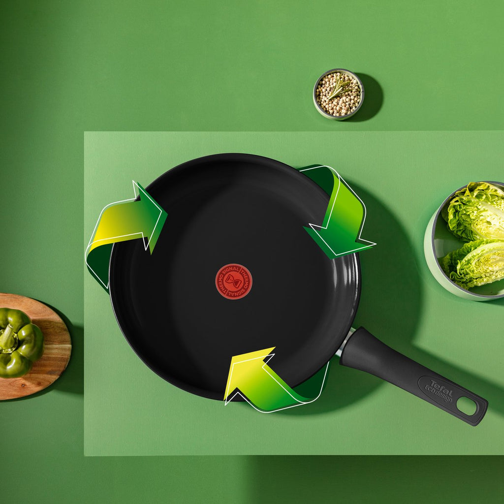 Tefal Renew Black ON - Ceramic Frying Pan - Ø28 cm - PFAS-free - Induction Suitable