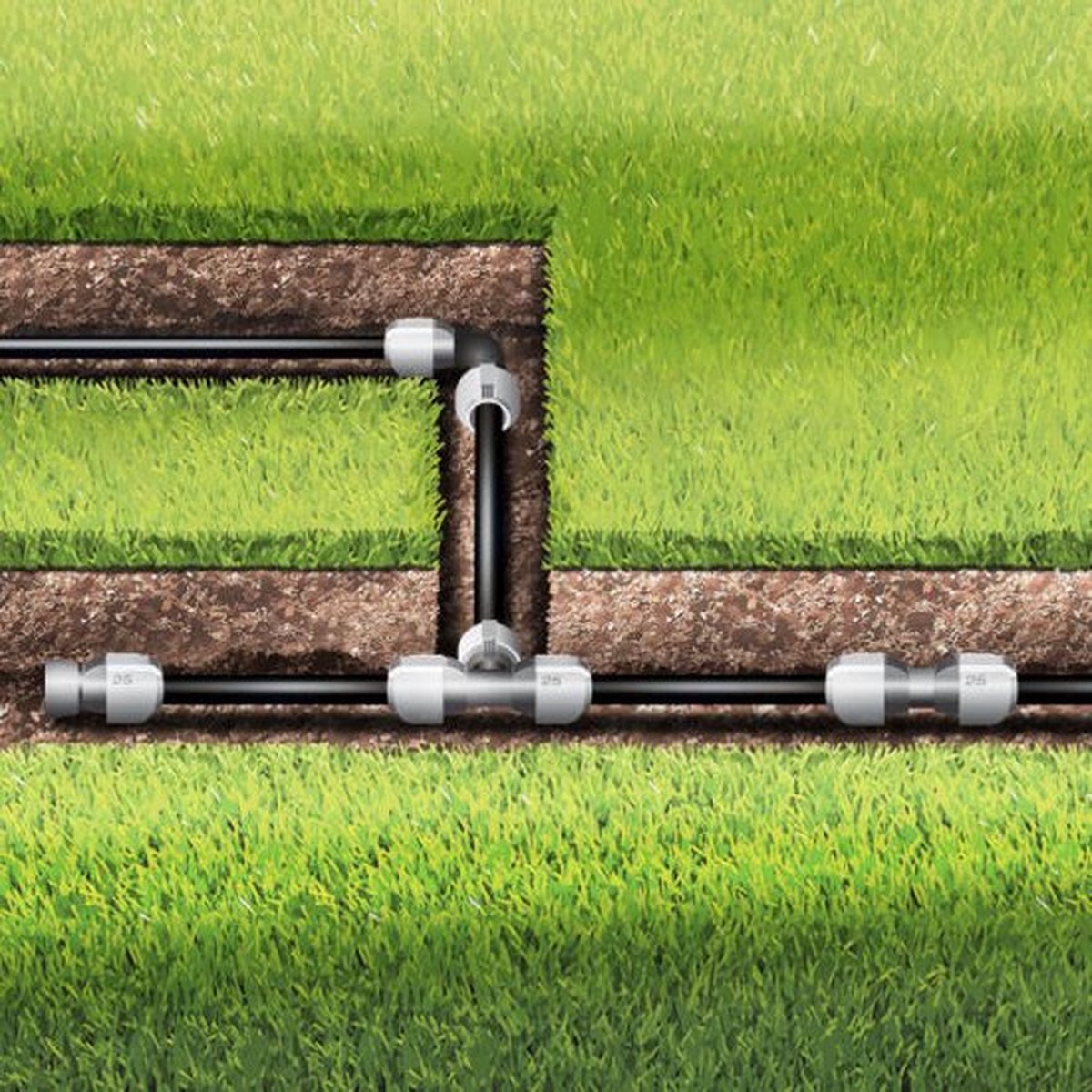 GARDENA Sprinkler System - Connecting Pipe - 25mm x 10m