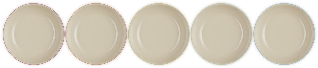 Le Creuset Set van 5 diepe borden in aardewerk - 20cm