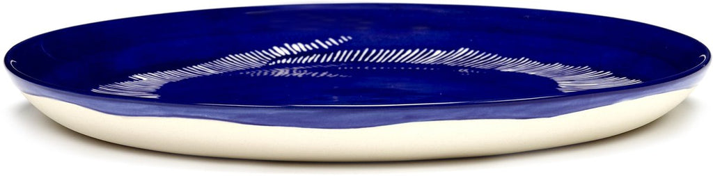 Serax - Ottolenghi Feast - Plate M - Dark Blue/White - 22 Ø - 2 pieces