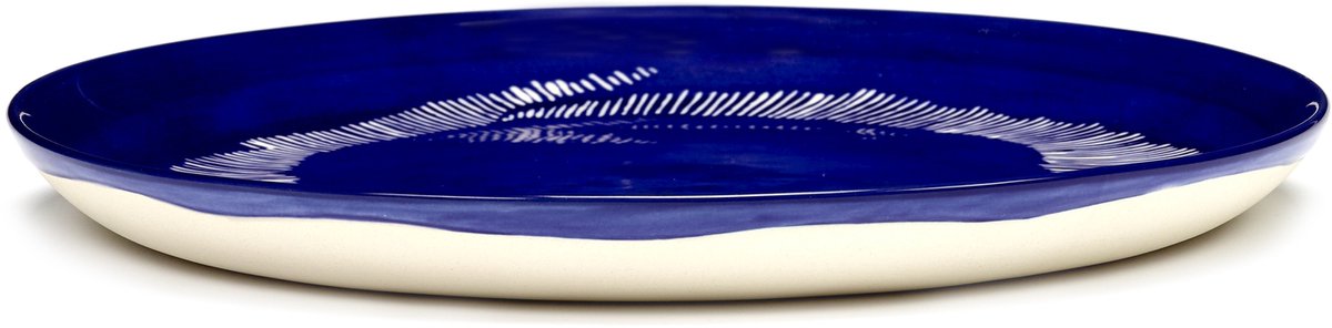 Serax - Ottolenghi Feast - Plate M - Dark Blue/White - 22 Ø - 2 pieces