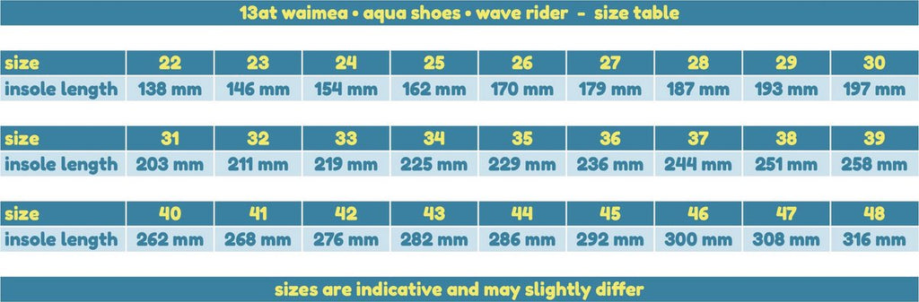 Waimea Waterschoenen - Volwassenen - Wave Rider - Zwart - Maat 44
